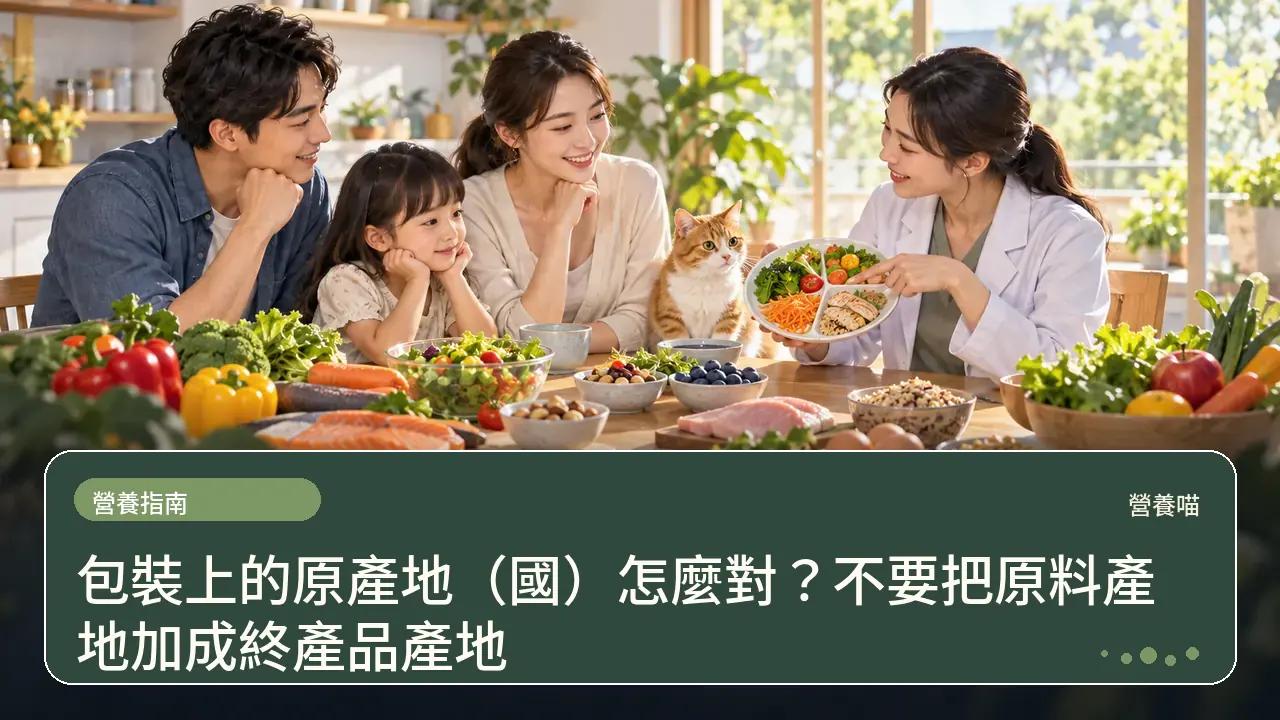 包裝上的原產地（國）怎麼對？不要把原料產地加成終產品產地主題插畫