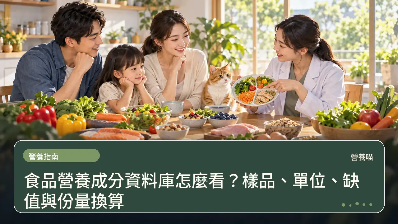 food nutrition database reading guide 營養主題插畫
