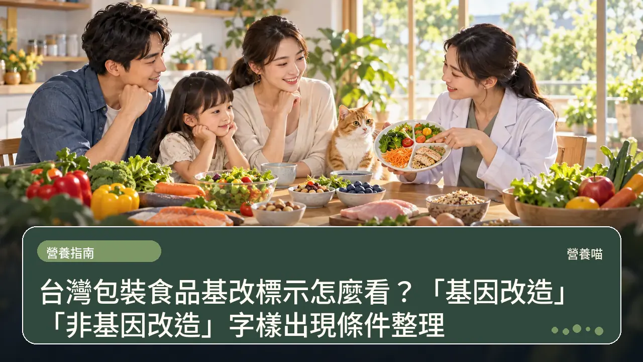 gmo food label taiwan fda rules 營養主題插畫